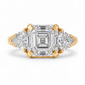 Asscher Cut - Trillion Side Stone