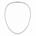 Tennis Necklace - White Gold 18k