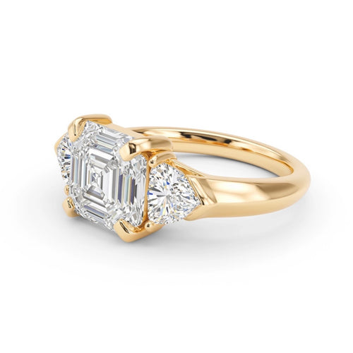 Asscher Cut - Trillion Side Stone